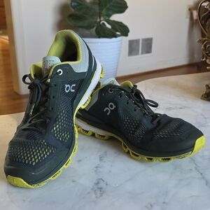 On Running Cloud Men’s Running Shoes - Black & Lime